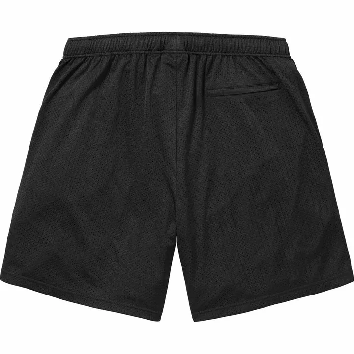 Supreme Small Box Black Baggy Mesh Shorts