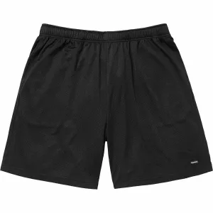 Supreme Small Box Black Baggy Mesh Shorts