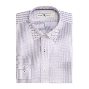 Tattersall Classic Fit Quad Woven - Loganberry