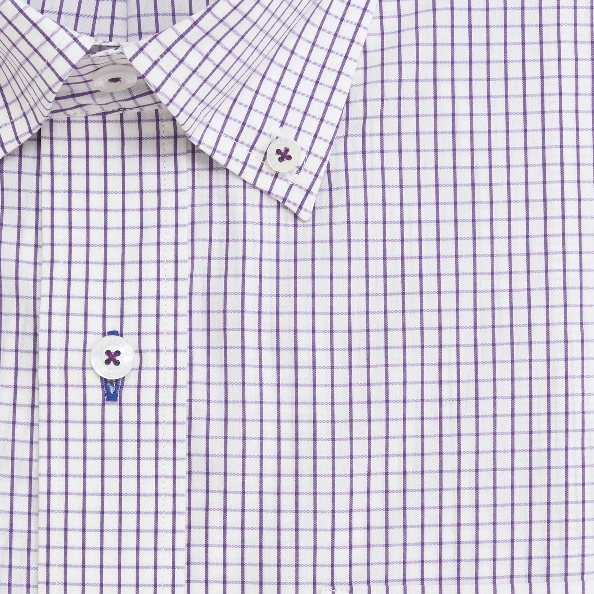 Tattersall Classic Fit Quad Woven - Loganberry