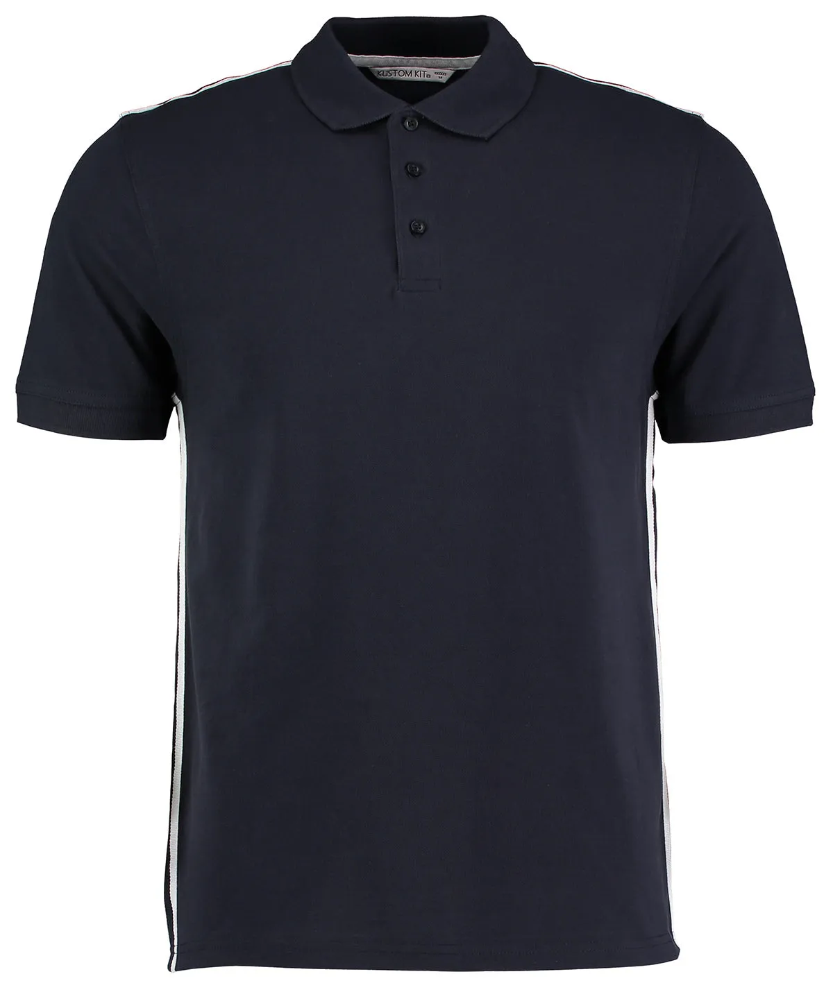 Team style slim fit polo shirt | White/Red