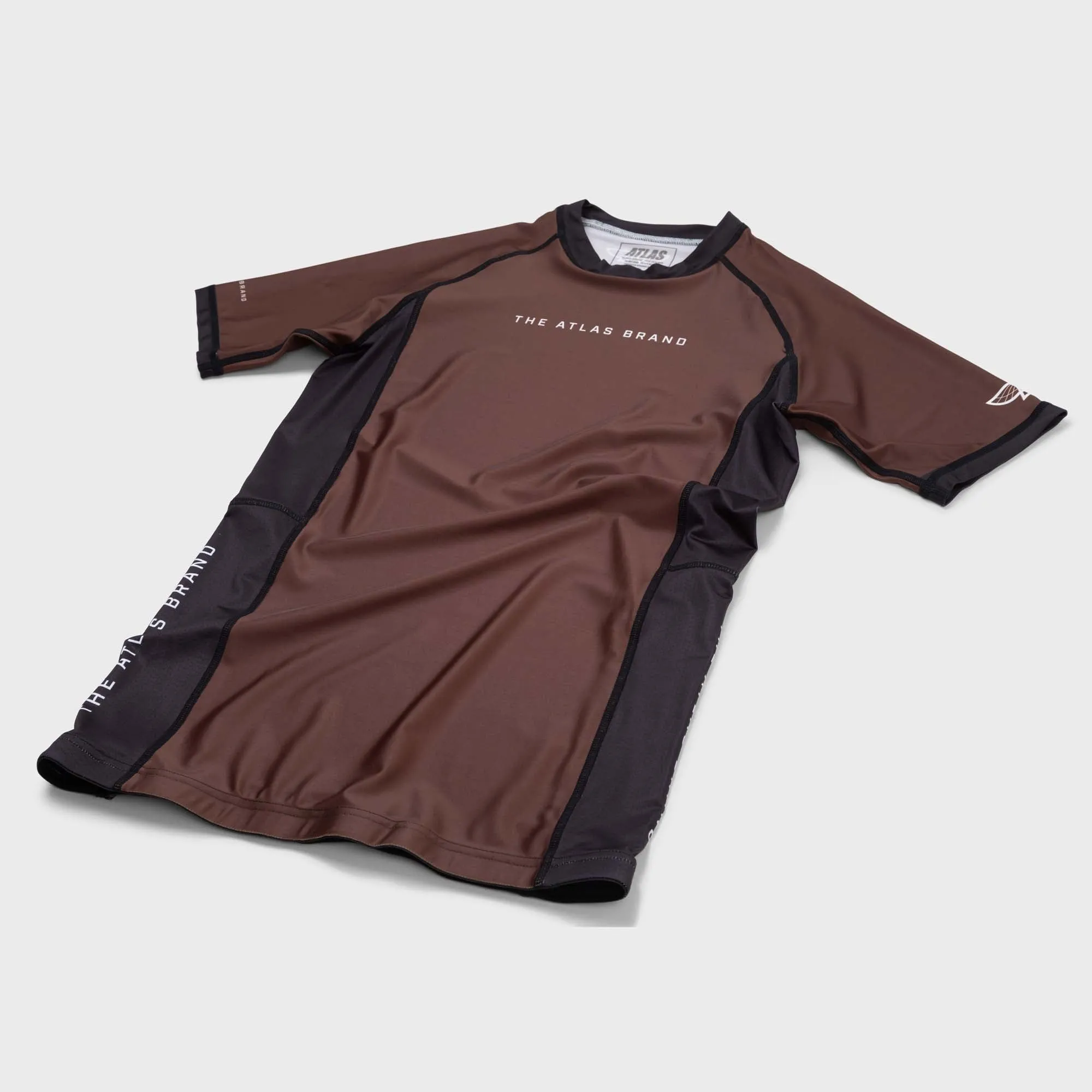 The Atlas Brand - Ranked BJJ Rash Guard - Brown