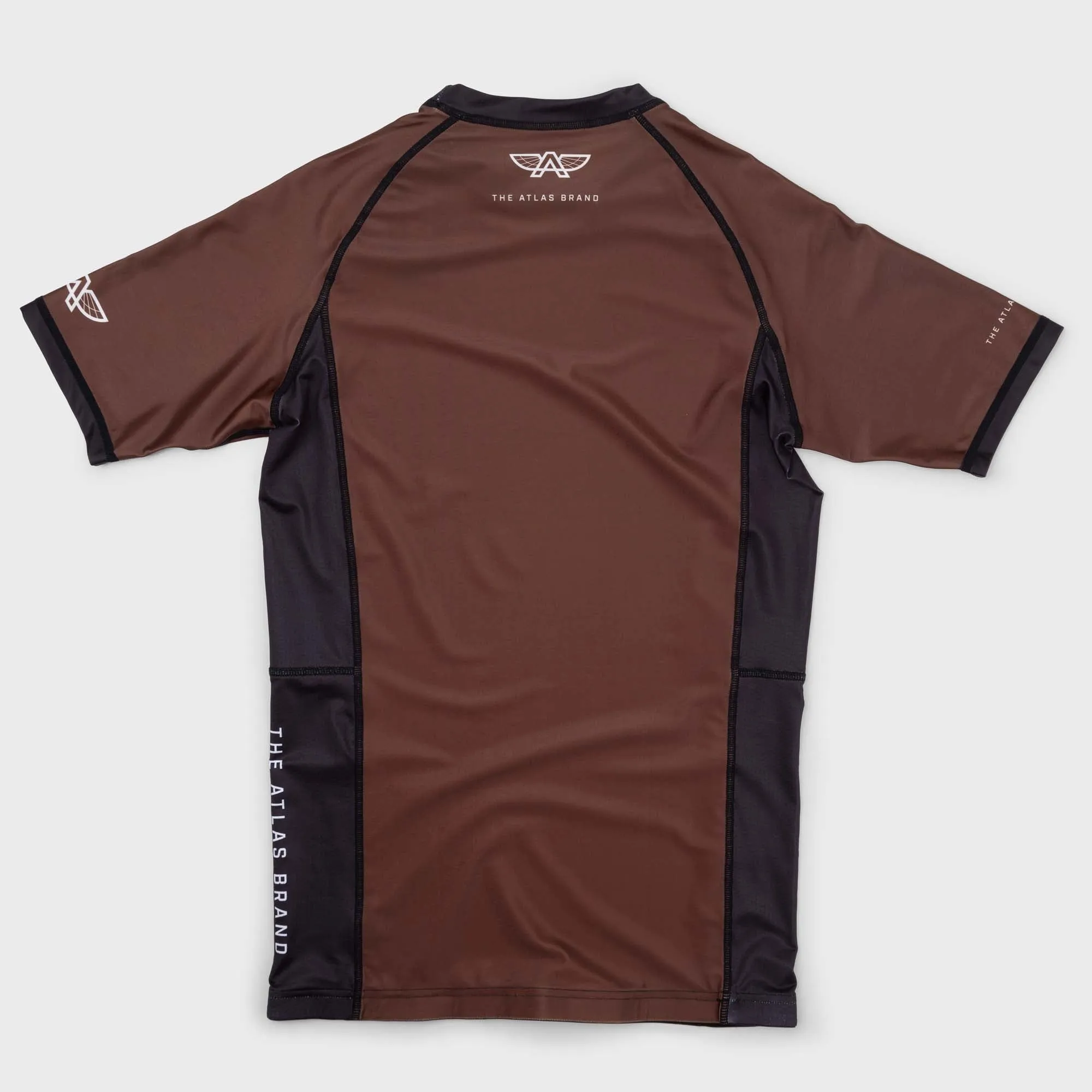 The Atlas Brand - Ranked BJJ Rash Guard - Brown