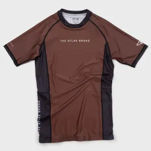 The Atlas Brand - Ranked BJJ Rash Guard - Brown