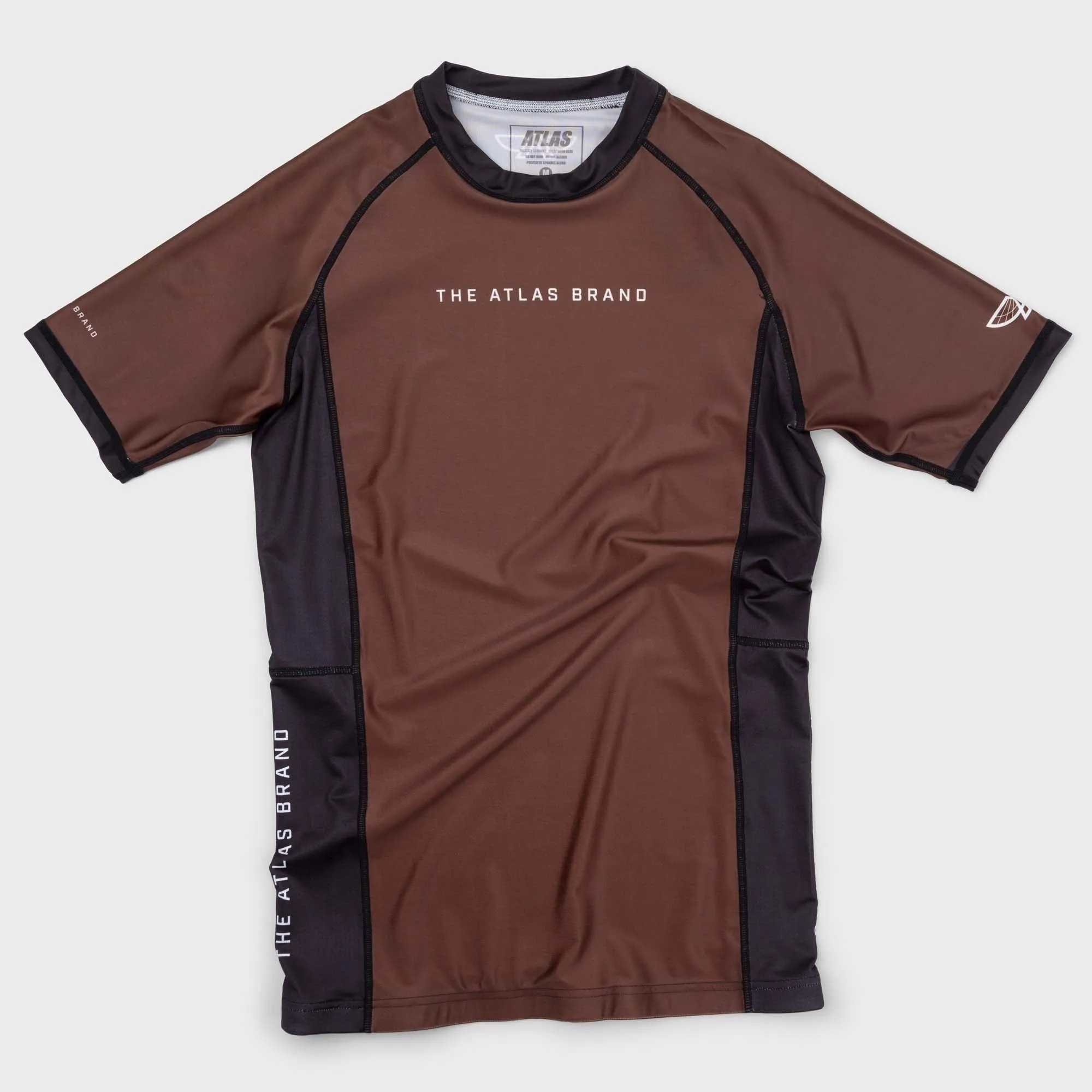 The Atlas Brand - Ranked BJJ Rash Guard - Brown