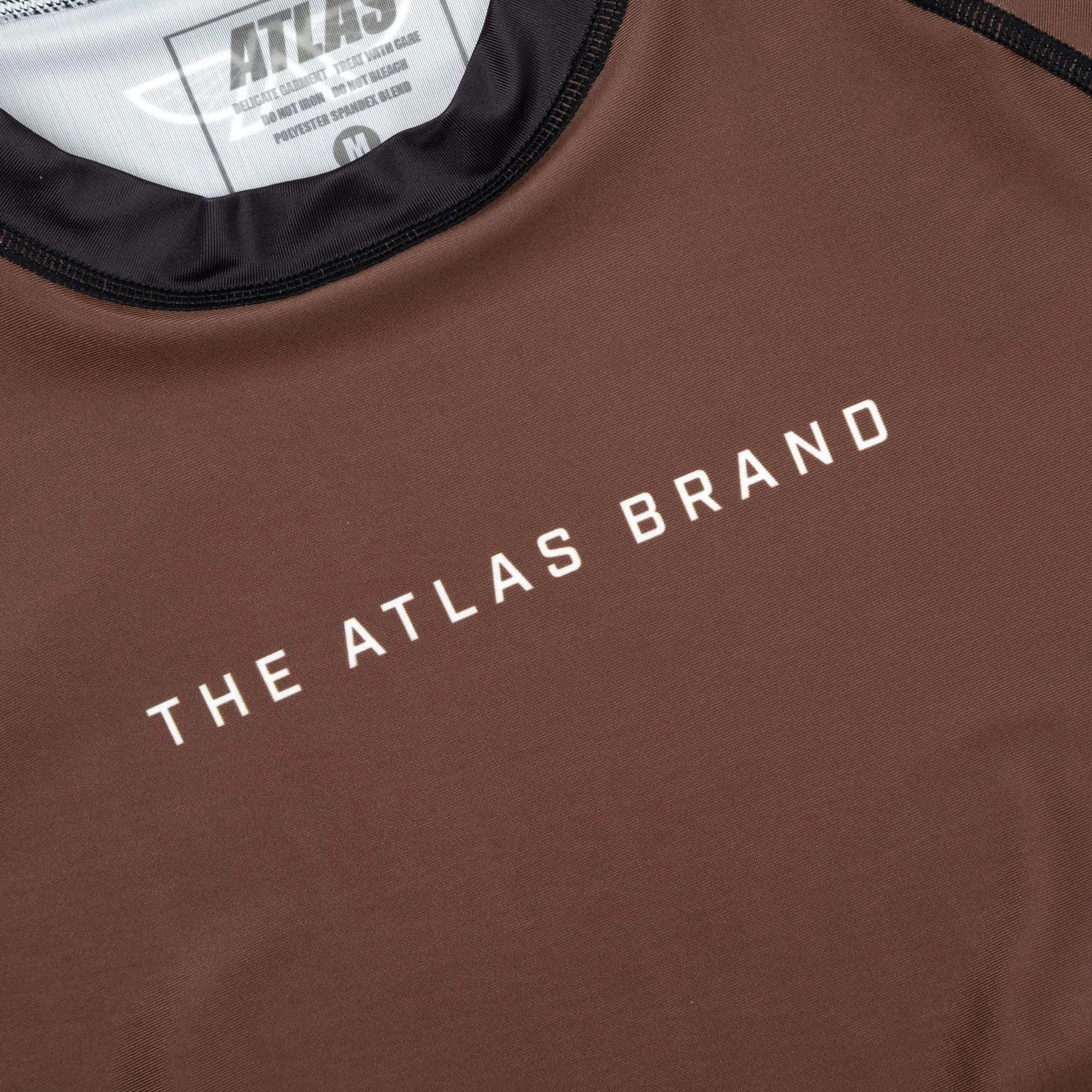 The Atlas Brand - Ranked BJJ Rash Guard - Brown