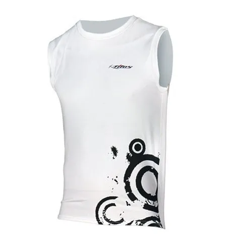 Tilos Mens 6oz Anti-UV Sleeveless Rash Guard (White, X-Large)