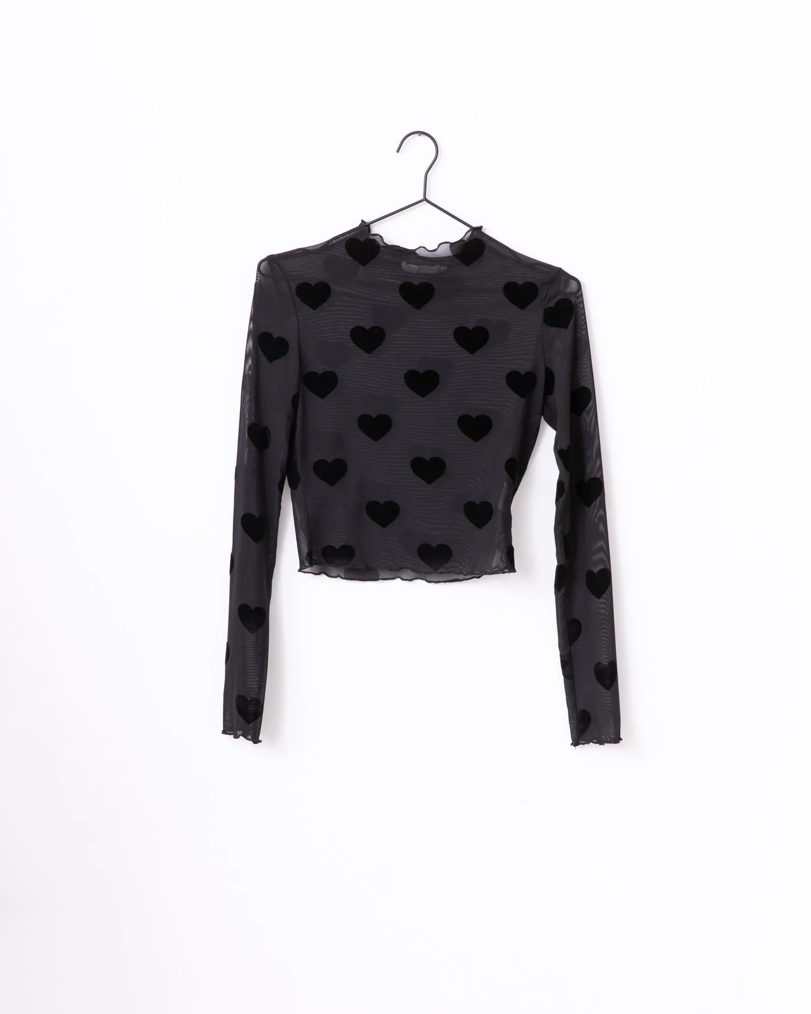 TILTIL Lovi Mesh Top Heart Black