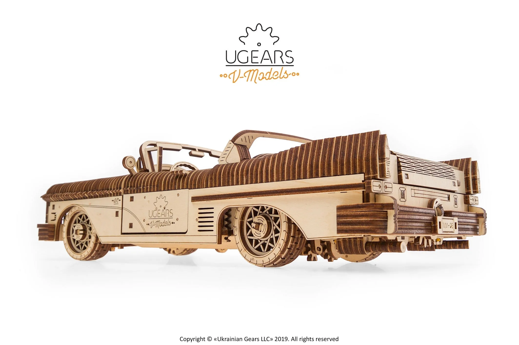 Ugears Dream Cabriolet Vm-05 ★Mechanical 3D Puzzle Kit Model Toys Gift Present Birthday Xmas Christmas Kids Adults