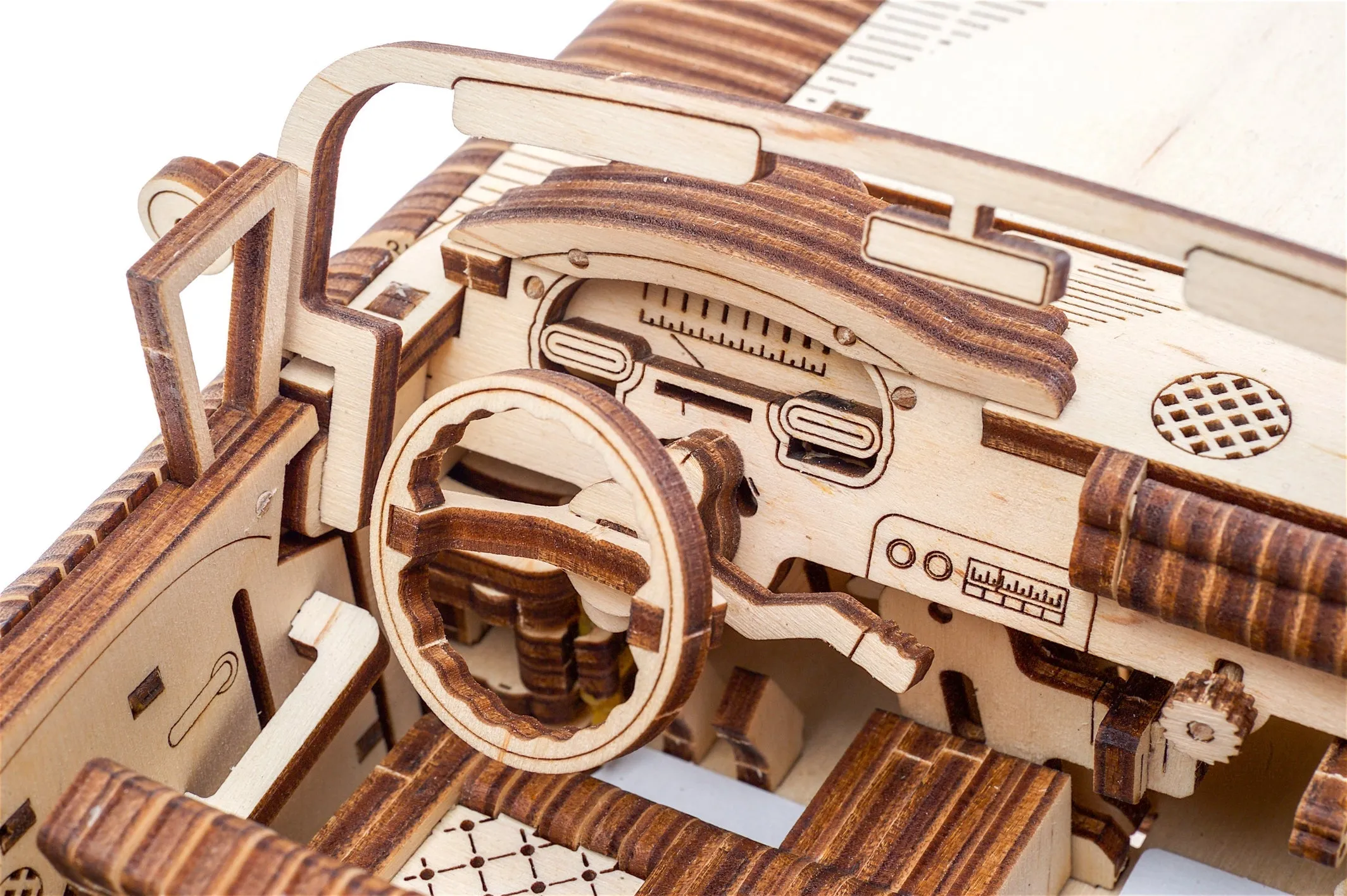 Ugears Dream Cabriolet Vm-05 ★Mechanical 3D Puzzle Kit Model Toys Gift Present Birthday Xmas Christmas Kids Adults
