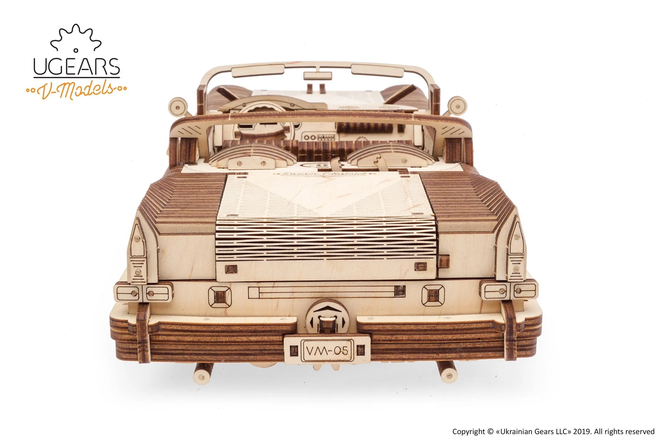 Ugears Dream Cabriolet Vm-05 ★Mechanical 3D Puzzle Kit Model Toys Gift Present Birthday Xmas Christmas Kids Adults
