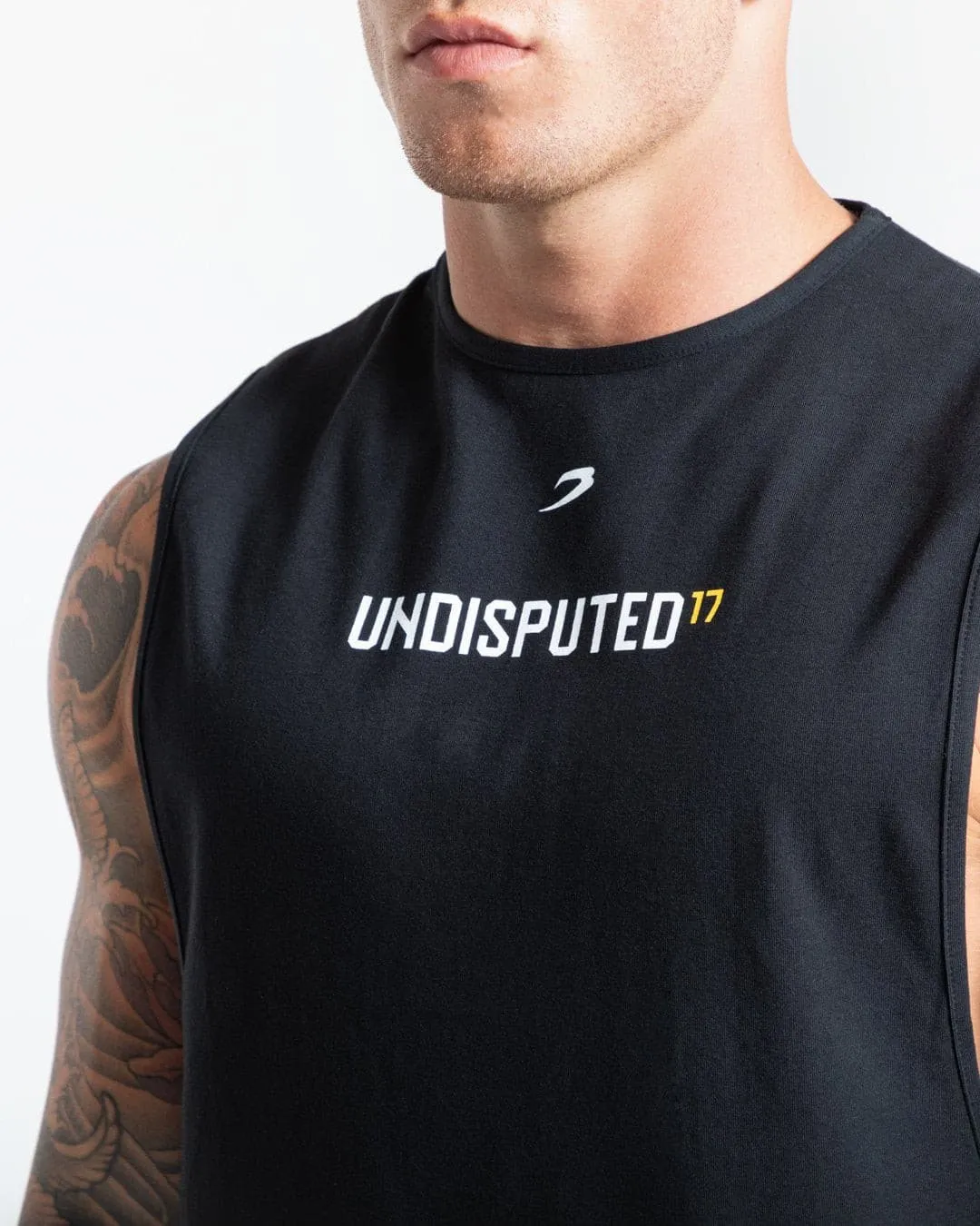UNDISPUTED17 GRAPHIC MUSCLE TANK BLACK