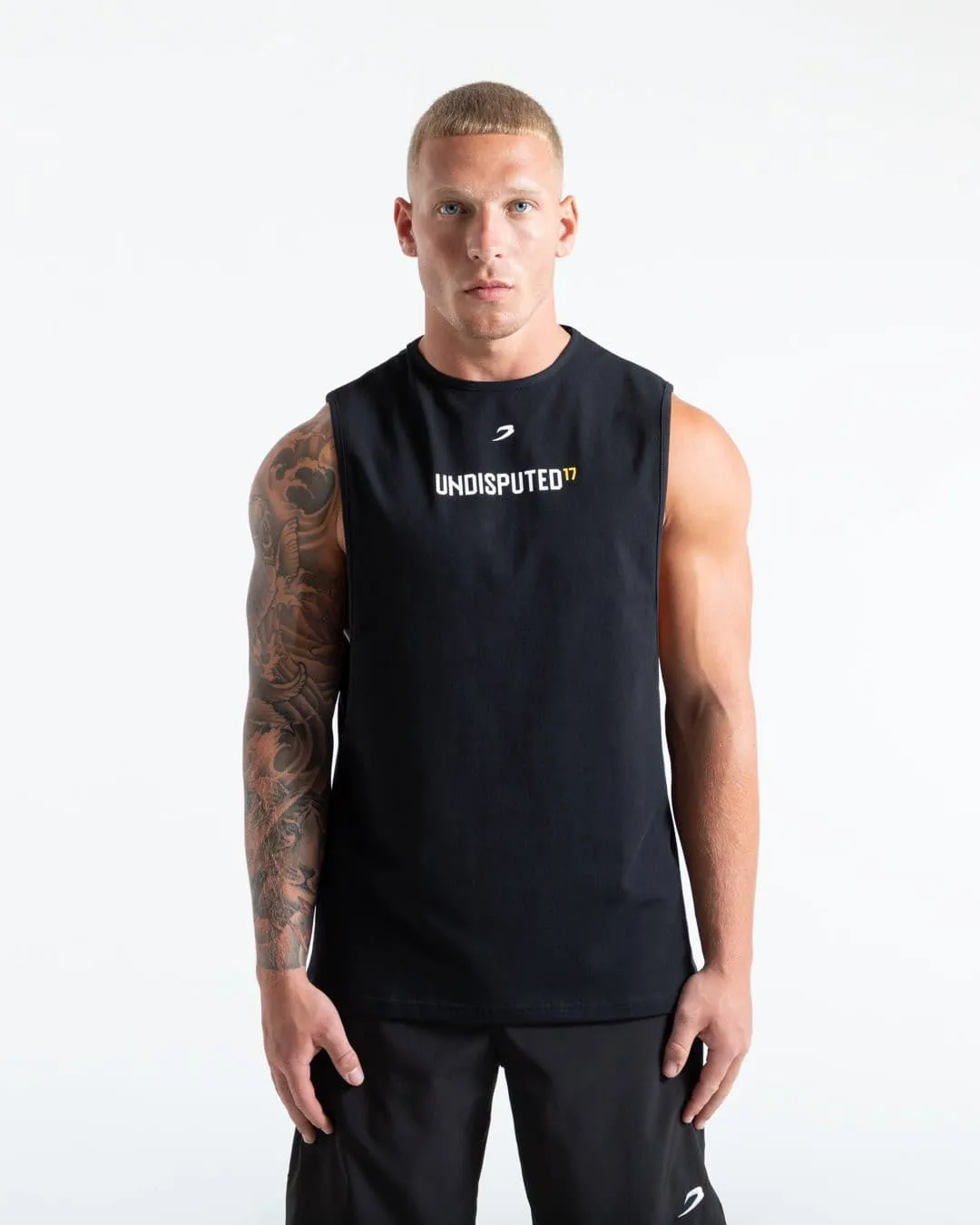 UNDISPUTED17 GRAPHIC MUSCLE TANK BLACK