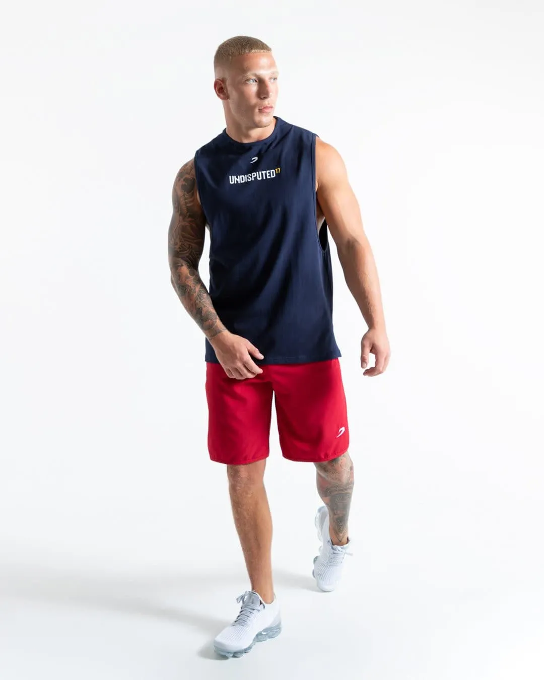 UNDISPUTED17 GRAPHIC MUSCLE TANK NAVY