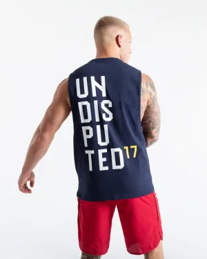 UNDISPUTED17 GRAPHIC MUSCLE TANK NAVY