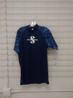 Used ScubaPro Rash Guard Mens, Short Sleeve (UPF50)