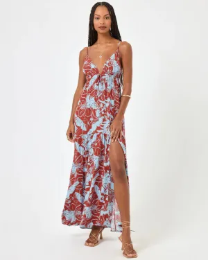 VICTORIA Printed Cover Up Dress in Going Tropical