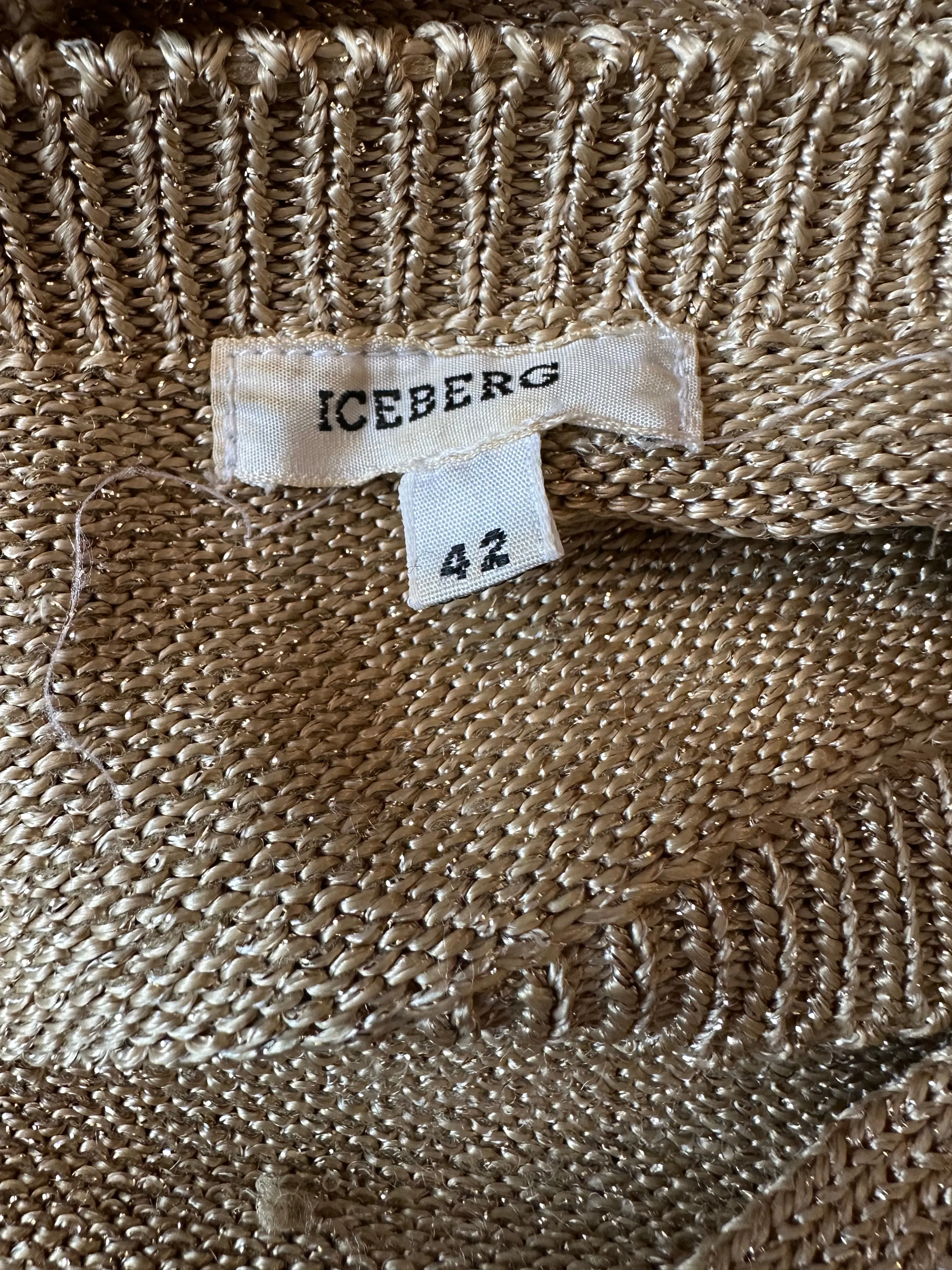 Vintage Iceberg Gold Knitted Bralette