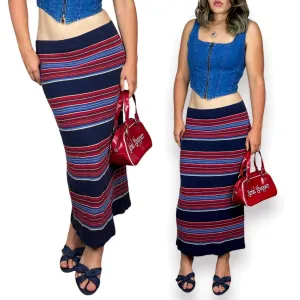 Vintage Ralph Lauren Striped Maxi Skirt (S/M)