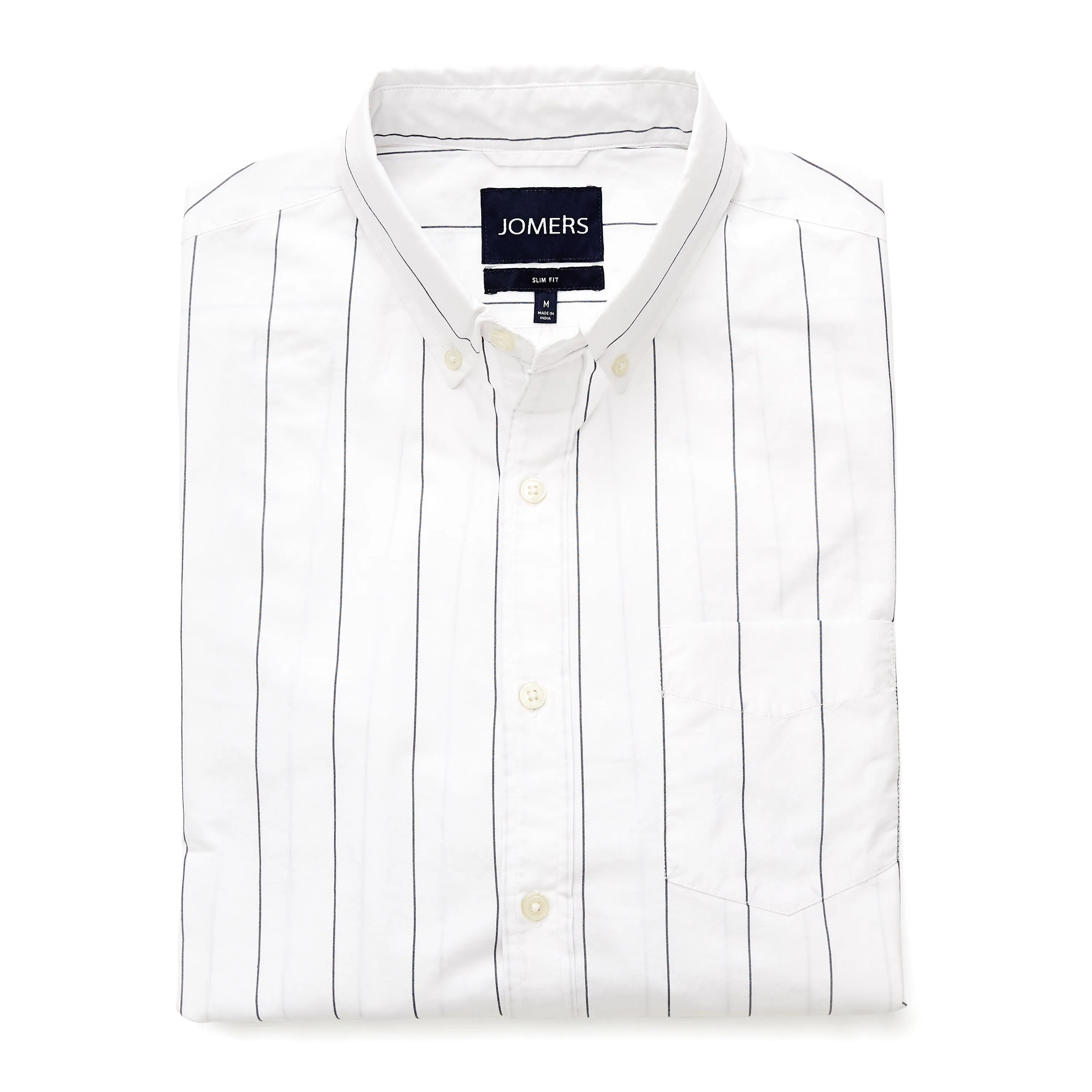 Washed Button Down Shirt - Blanco Stripe
