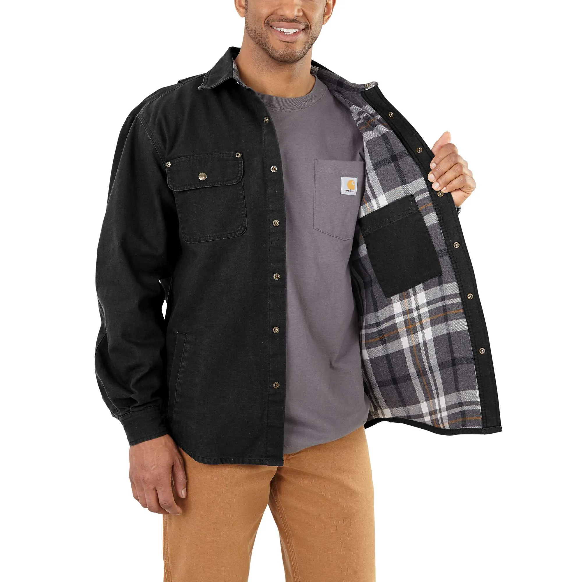 Weathered Canvas Shirt Jac