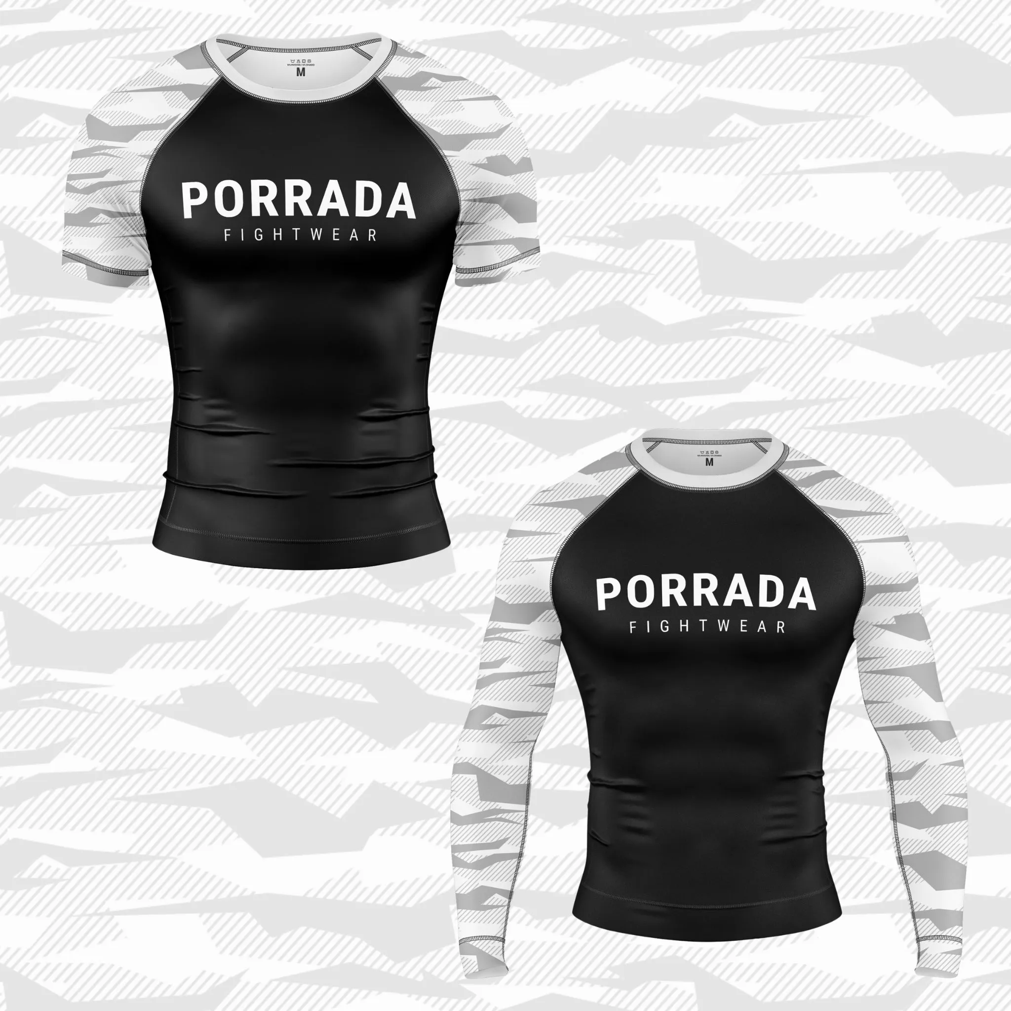 WHITE CAMO RASH GUARD