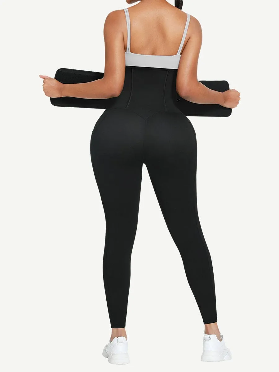 Wholesale Butt Lifting Leggings Slimming Belt Smooth Hooks with Pocket for Yoga