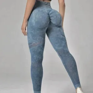 Women Booty Lifting Knitted Seamless Leggings High Waist