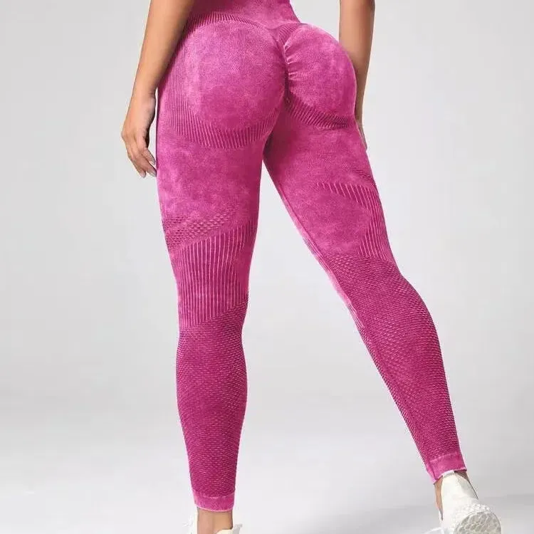 Women Booty Lifting Knitted Seamless Leggings High Waist