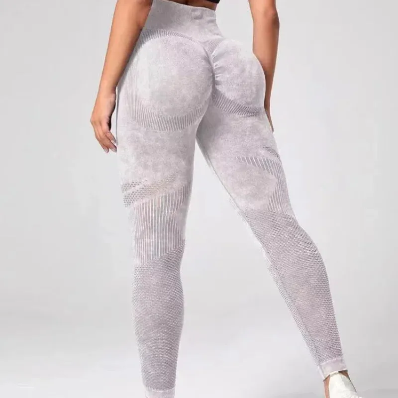 Women Booty Lifting Knitted Seamless Leggings High Waist