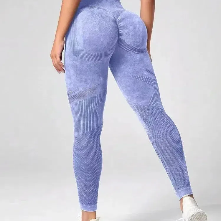 Women Booty Lifting Knitted Seamless Leggings High Waist