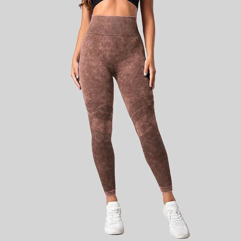 Women Booty Lifting Knitted Seamless Leggings High Waist
