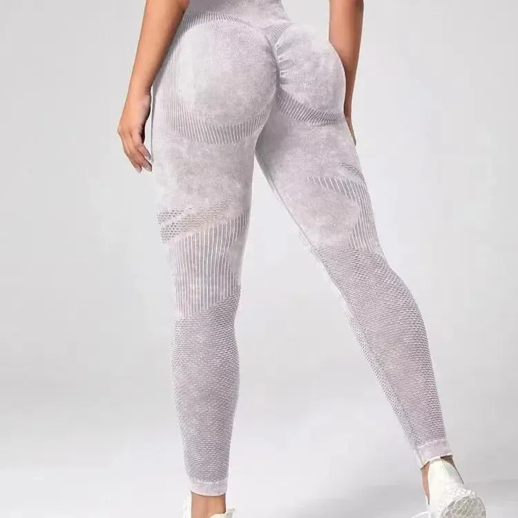 Women Booty Lifting Knitted Seamless Leggings High Waist