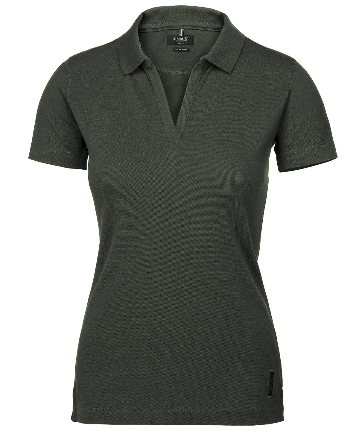 Womens Harvard v-neck  stretch deluxe polo | Olive