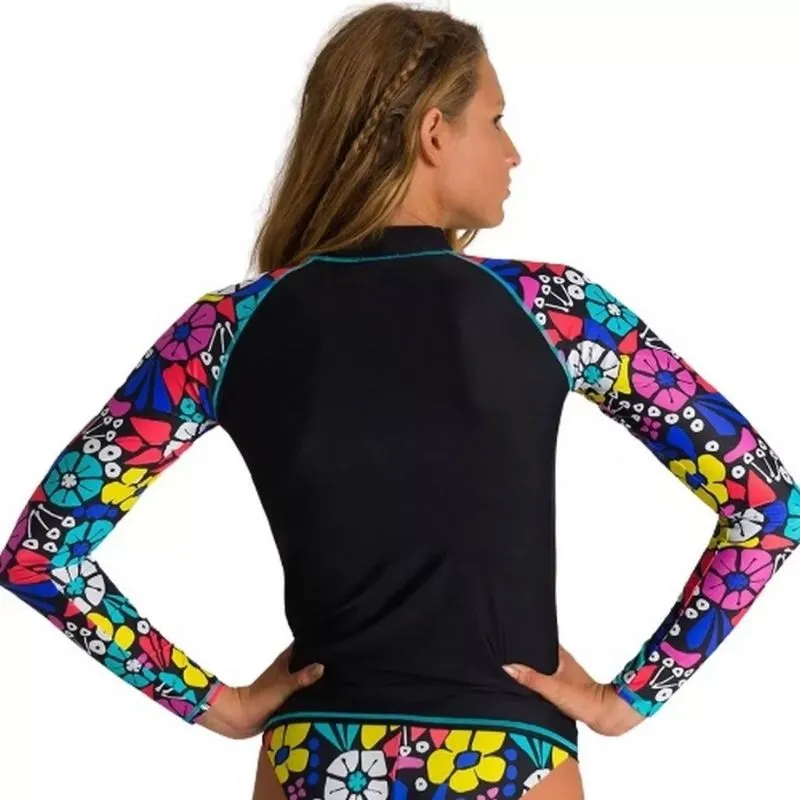 WOMEN'S LONG SLEEVE ALLOVER RASH VEST