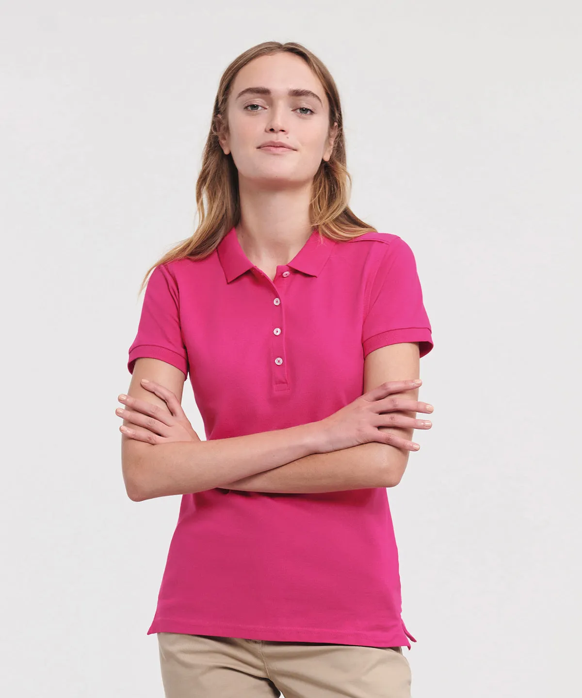 Womens stretch polo | Bright Royal