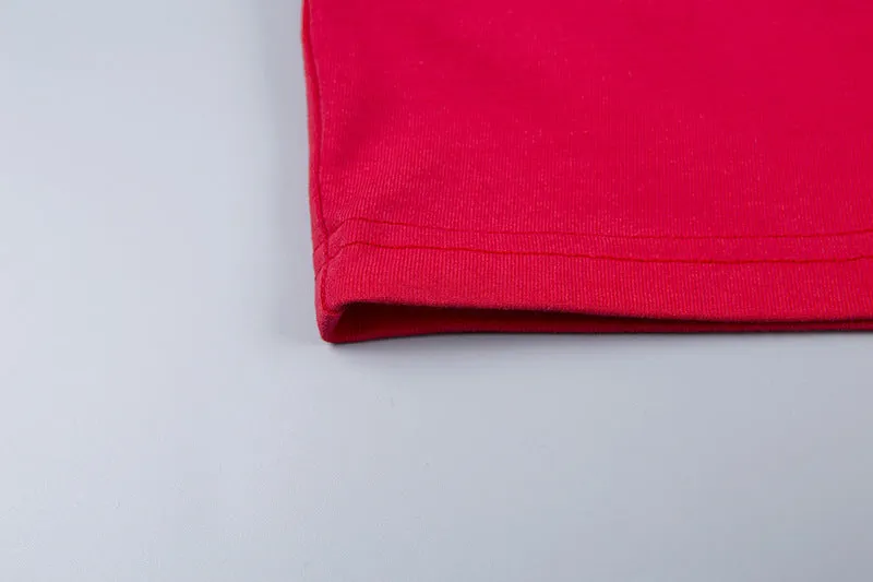 Women's Summer Cotton Crop Top With Embroidered "Lolita"