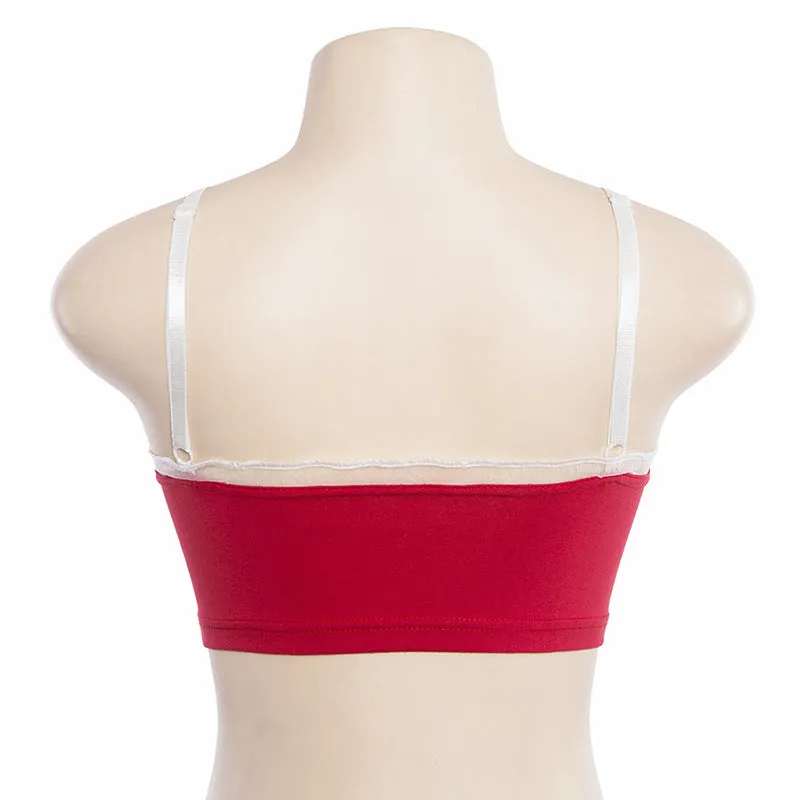 Women's Summer Cotton Crop Top With Embroidered "Lolita"