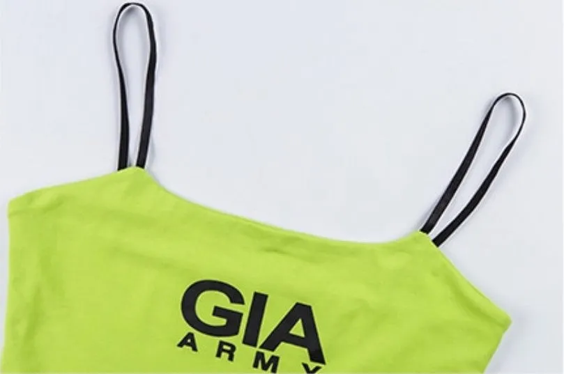 Women's Summer Sleeveless Strappy Cropped Tank Top