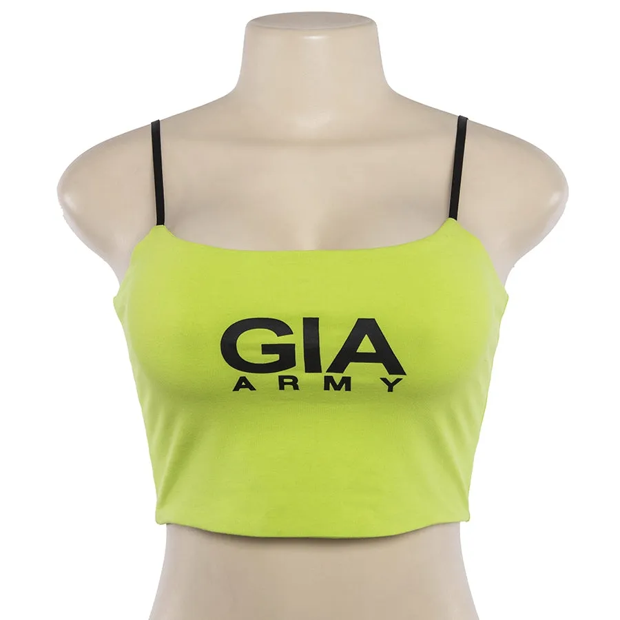 Women's Summer Sleeveless Strappy Cropped Tank Top