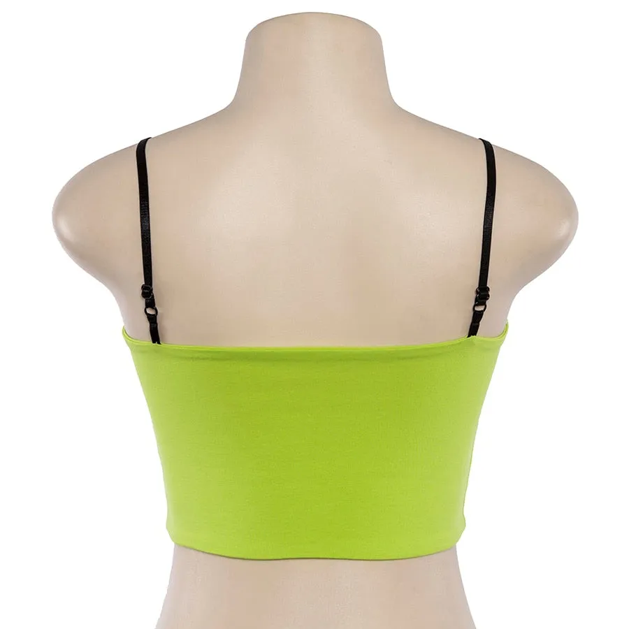 Women's Summer Sleeveless Strappy Cropped Tank Top