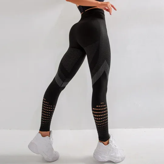 Women's Waist Fitness Leggings  -High Waist Fitness Seamless Leggings
